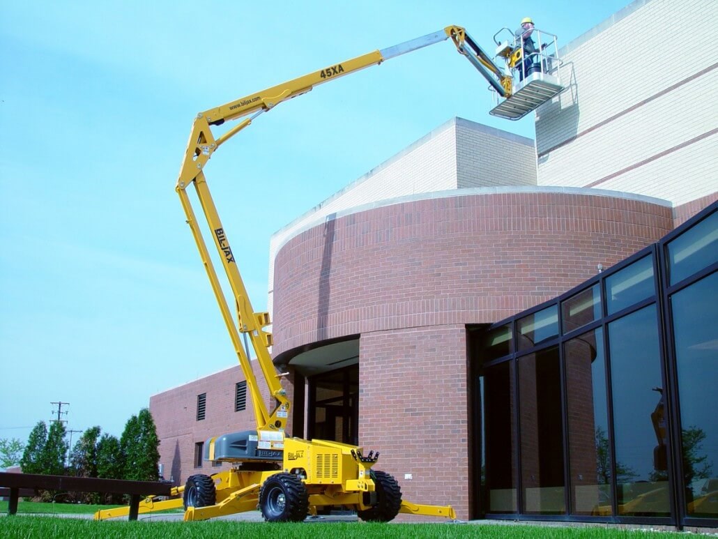 Bil-Jax boom lift to reach work at heights